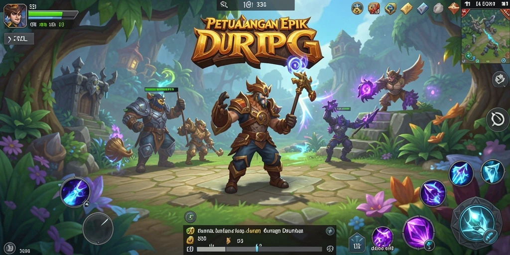 Tampilan gameplay RPG yang seru dan mendebarkan di 33L.