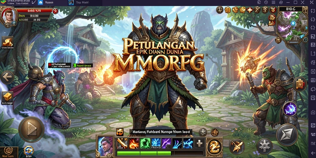 Tampilan gameplay seru di dalam dunia MMORPG 8180.