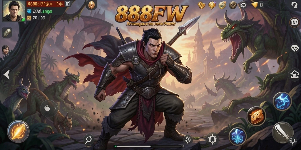 Tangkapan layar memperlihatkan gameplay menakjubkan dan aksi seru di 888FW.