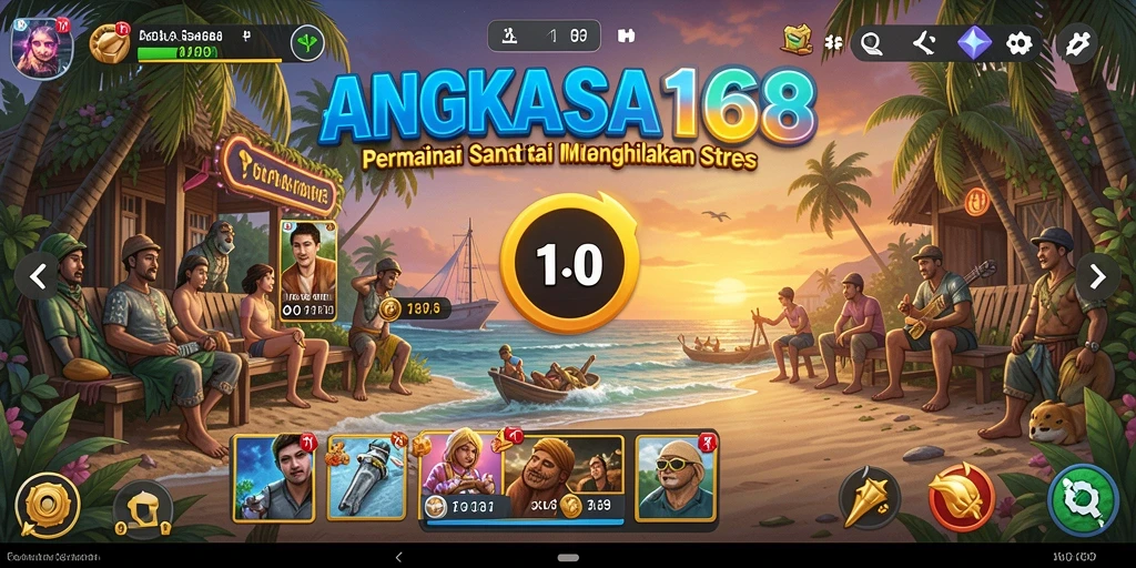 Screenshot gameplay ANGKASA168 yang penuh warna dan menyenangkan.