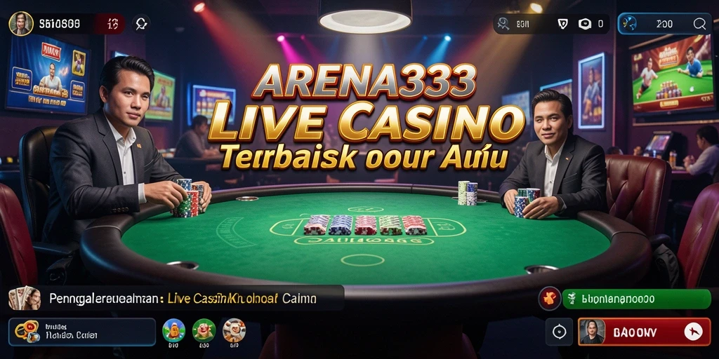 Tampilan gameplay Live Casino yang menakjubkan di ARENA333.