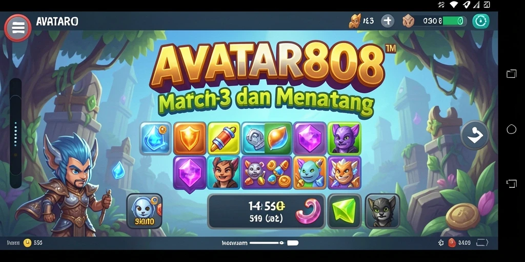Tampilan screenshot dari gameplay seru AVATAR808 yang menantang.