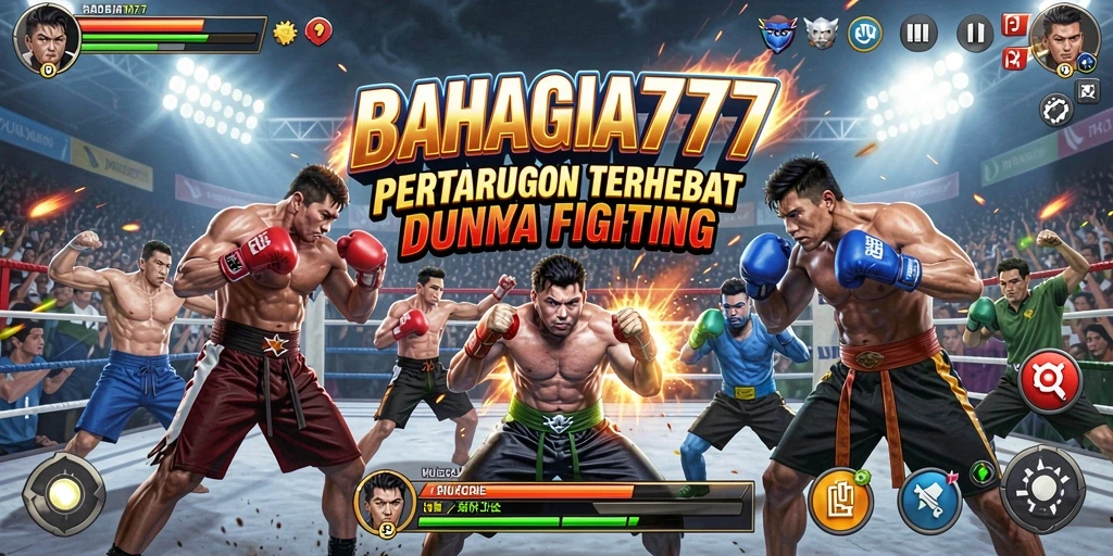 Tampilan aksi seru dari gameplay BAHAGIA777 dengan pertarungan mendebarkan.