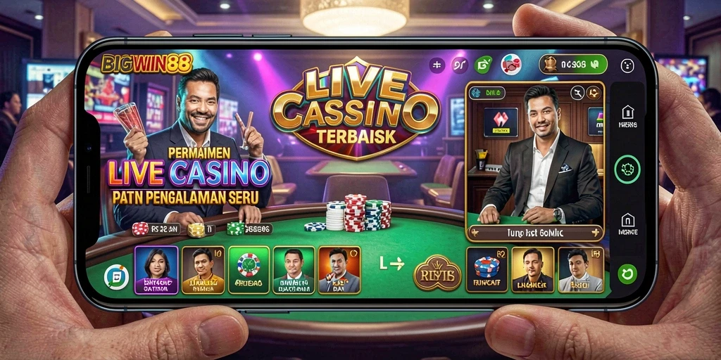 Tampilan gameplay Live Casino yang menakjubkan di BIGWIN88.