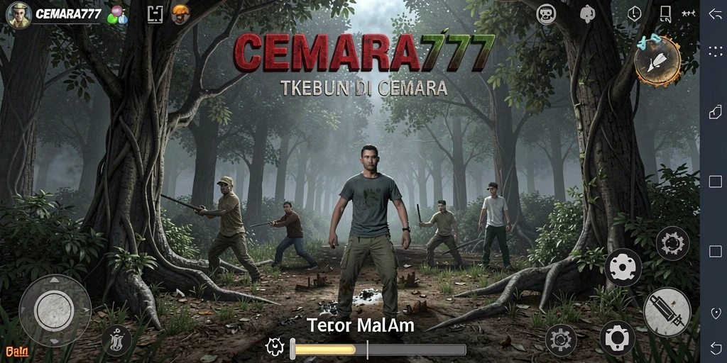 Gameplay menegangkan di kebun cemara yang angker.
