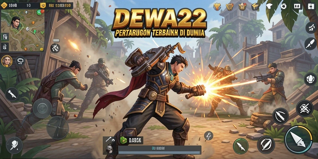 Gameplay seru dengan grafis menawan dalam DEWA22.