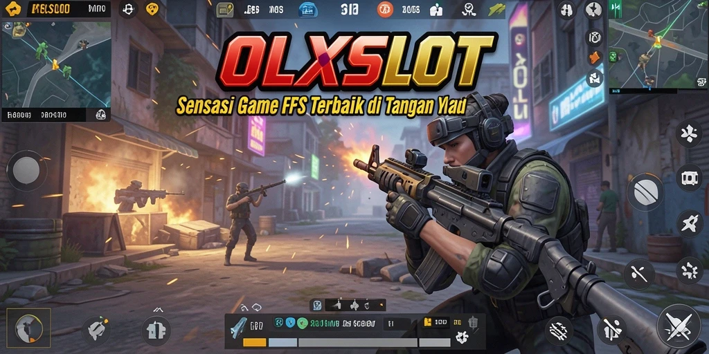 Tangkapan layar menampilkan aksi mendebarkan dalam OLXSLOT dengan gameplay FPS yang intens.