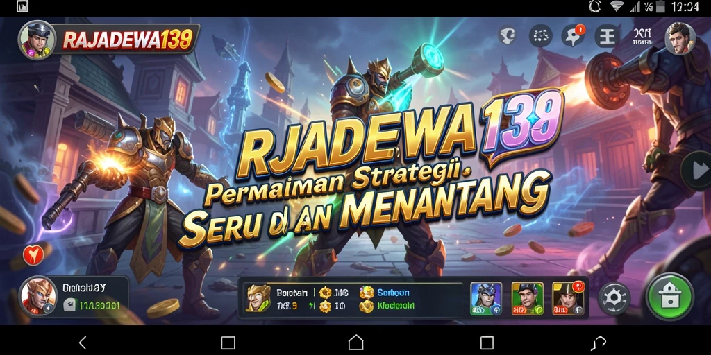 Tampilan gameplay seru dari RAJADEWA138 yang menampilkan strategi pertarungan.