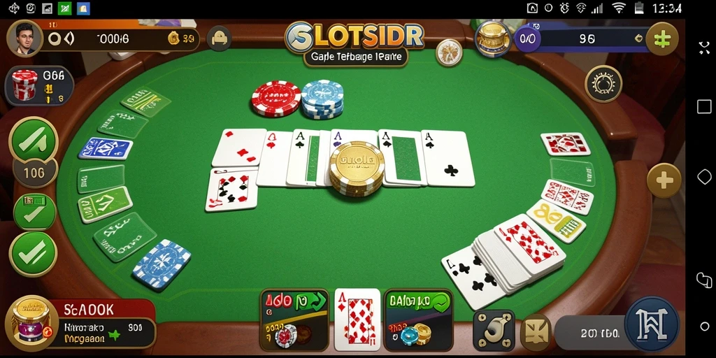 Tampilan menarik dari gameplay Gaple SLOTSIDR yang mendebarkan.