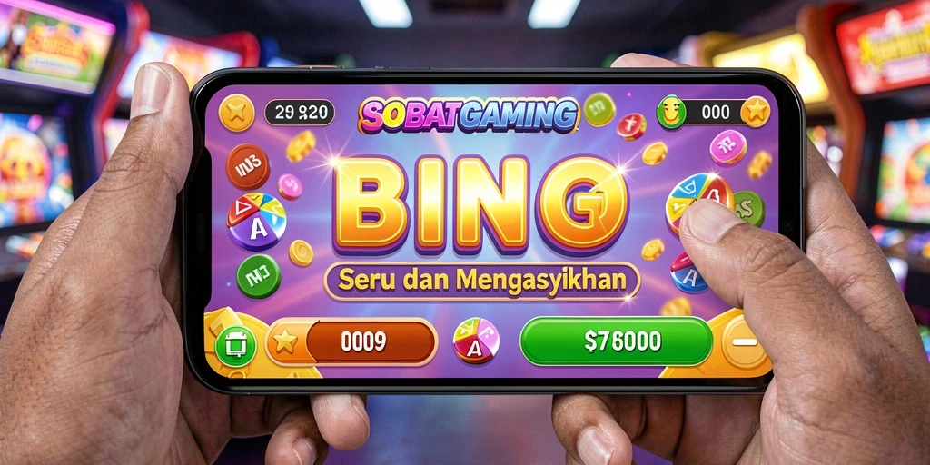 Screenshot utama SOBATGAMING menampilkan antarmuka gameplay Bingo yang menarik.