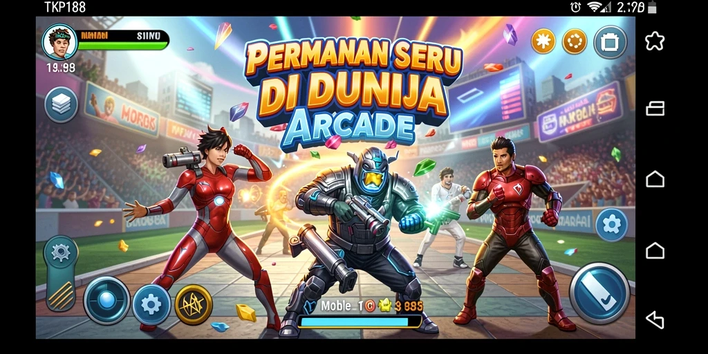 Tampilan gameplay TKP188 yang penuh warna dan menarik.